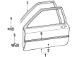 Diagram for Volkswagen Fox Door Seal - 305-831-721-9