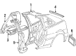 Diagram for Volkswagen Corrado Wheelhouse - 535-803-422-B