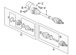 Diagram for Volkswagen Beetle CV Boot - 5C0-498-201
