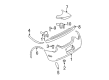 Diagram for Volkswagen Beetle Bumper Cover - 1C0-807-421-E-GRU
