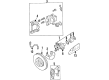 Diagram for Volkswagen Brake Dust Shields - 3A0-615-311