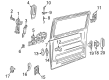 Diagram for Volkswagen Rear Door Striker - 7D0-837-767-E