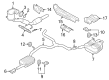 Diagram for Volkswagen Golf R Exhaust Pipe - 5WA-254-501-CX