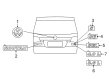 Diagram for Volkswagen Routan Emblem - 7B0-853-687
