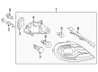 Diagram for Volkswagen Beetle Tail Light - 5C5-945-096-R