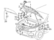 Diagram for Volkswagen Touareg Hood Latch - 7P6-823-509-C