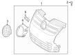 Diagram for Volkswagen R32 Emblem - 3D7-853-600-MQH