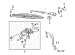Diagram for Volkswagen Golf Wiper Arm - 1J6-955-707-A