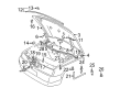 Diagram for Volkswagen Cabrio Body Mount Hole Plug - 171-827-200