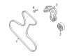 Diagram for Volkswagen Touareg Belt Tensioner Bolt - N-903-559-03