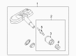 Diagram for Volkswagen Tiguan TPMS Sensor - 1K0-907-253-D
