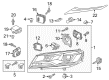Diagram for Volkswagen Headlight Bulb - N-107-331-04
