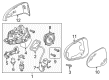 Diagram for Volkswagen Touareg Car Mirror - 7P6-857-507-A-9B9