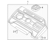 Diagram for Volkswagen Beetle Engine Cover - 06J-103-925-BG