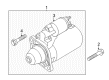 Diagram for Volkswagen Touareg Starter - 059-911-024-H