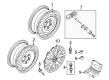 Diagram for Volkswagen Golf R Spare Wheel - 1K0-601-027-CB-03C