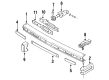 Diagram for Volkswagen Cabriolet Bumper - 155-807-111