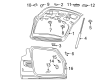 Diagram for Volkswagen Liftgate Lift Support - 2GJ-827-550
