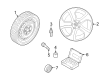 Diagram for Volkswagen Golf R Spare Wheel - 5WA-601-011-A