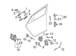 Diagram for Volkswagen Phaeton Rear Passenger Door Handle Latch - 3D4-839-015-S