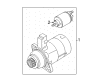 Diagram for Volkswagen Starter Solenoid - 02M-911-287-F