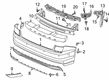 Diagram for Volkswagen Bumper Cover - 561-807-421-L-GRU