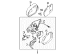Diagram for Volkswagen Car Mirror - 3C1-857-508-DM-9B9
