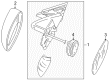 Diagram for Volkswagen Passat Mirror Cover - 3B1-857-538-B-GRU