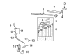 Diagram for Volkswagen Tiguan Wiper Arm - 1T0-955-707-C