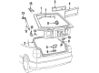 Diagram for Volkswagen Fox Trunk Lock Cylinder - 535-827-571-F