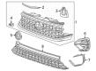 Diagram for Volkswagen Atlas Emblem - 3CN-853-948-B-LDB