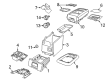 Diagram for Volkswagen Center Console Base - 7B0-863-231-XT1