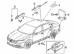 Diagram for Volkswagen ID. Buzz Antenna - 3G9-035-534