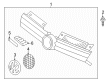 Diagram for Volkswagen Emblem - 5C6-853-601-ULM