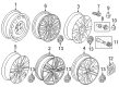 Diagram for Volkswagen Jetta Alloy Wheels - 5C0-601-025-K-8Z8