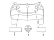 Diagram for Volkswagen Golf Emblem - 5K0-853-675-AH-739
