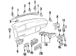 Diagram for Volkswagen Cabrio Grille - 1H1-819-706-A-01C