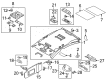 Diagram for Volkswagen Tiguan Limited Dome Light - 1K0-947-105-R-YAH