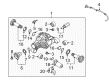 Diagram for Volkswagen Spindle Nut - 0AA-105-427