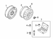 Diagram for Volkswagen Jetta Spare Wheel - 5QM-601-027-D-03C