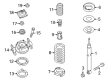Diagram for Volkswagen Touareg Strut Mounts - 7P5-412-327-A