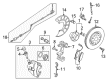 Diagram for Volkswagen Golf Brake Pads - 3C0-698-151-K