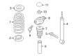 Diagram for Volkswagen Golf Strut Housing - 1K0-513-029-ME