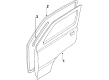 Diagram for Volkswagen Vanagon Door Seal - 171-837-913-F