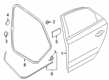 Diagram for Volkswagen Passat Door Seal - 561-839-700-B