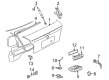 Diagram for Volkswagen Trunk Lock Cylinder - 107-827-297-EA