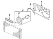 Diagram for Volkswagen Passat Fan Shroud - 3A0-121-207-F