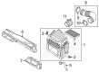 Diagram for Volkswagen Atlas Cross Sport Air Duct - 3QF-129-680