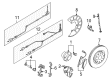 Diagram for Volkswagen GTI Brake Pads - 1K0-698-451-L