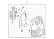 Diagram for Volkswagen Passat Light Socket - 3B5-945-257-C